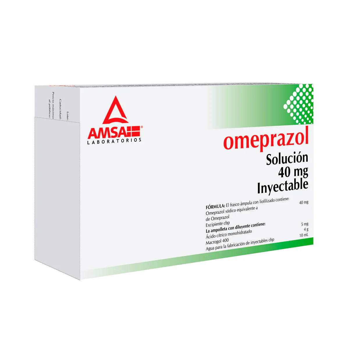Omeprazol 40 Mg Iv Fa 10 Ml